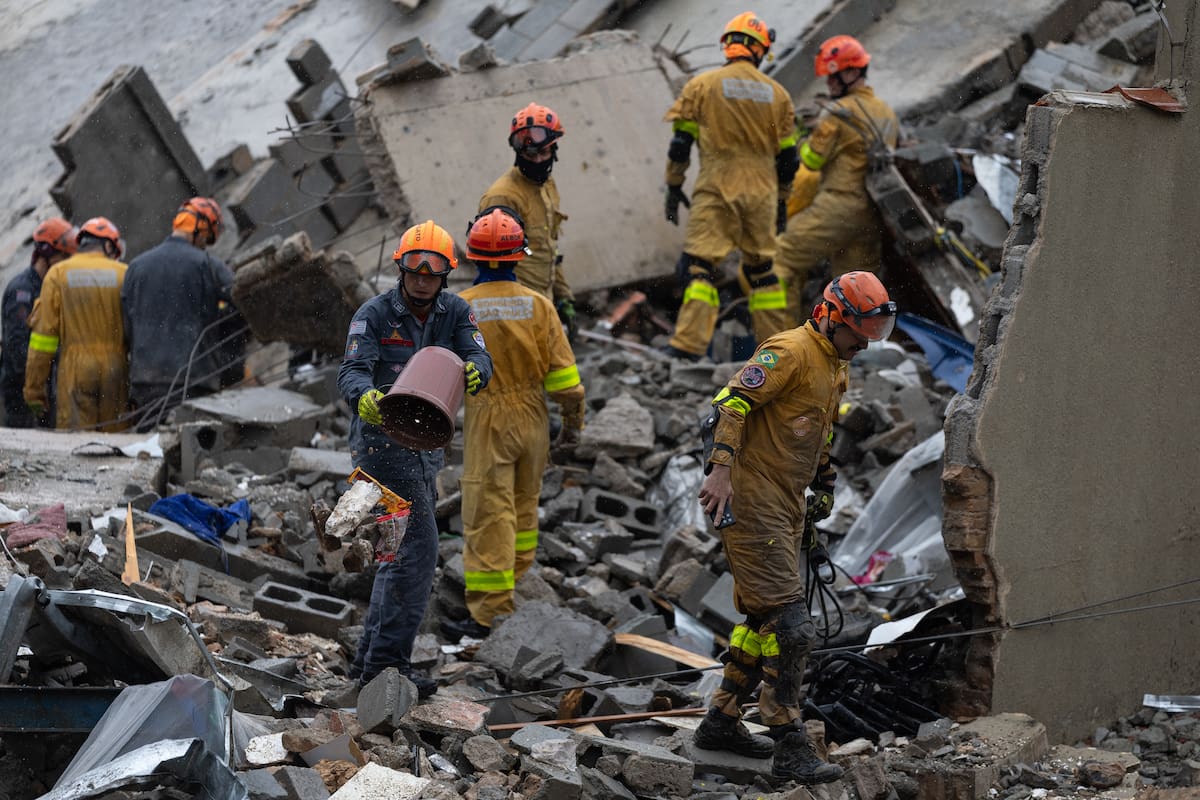 Derrumbe de edificio en São Paulo: dos fallecidos y cuatro desaparecidos