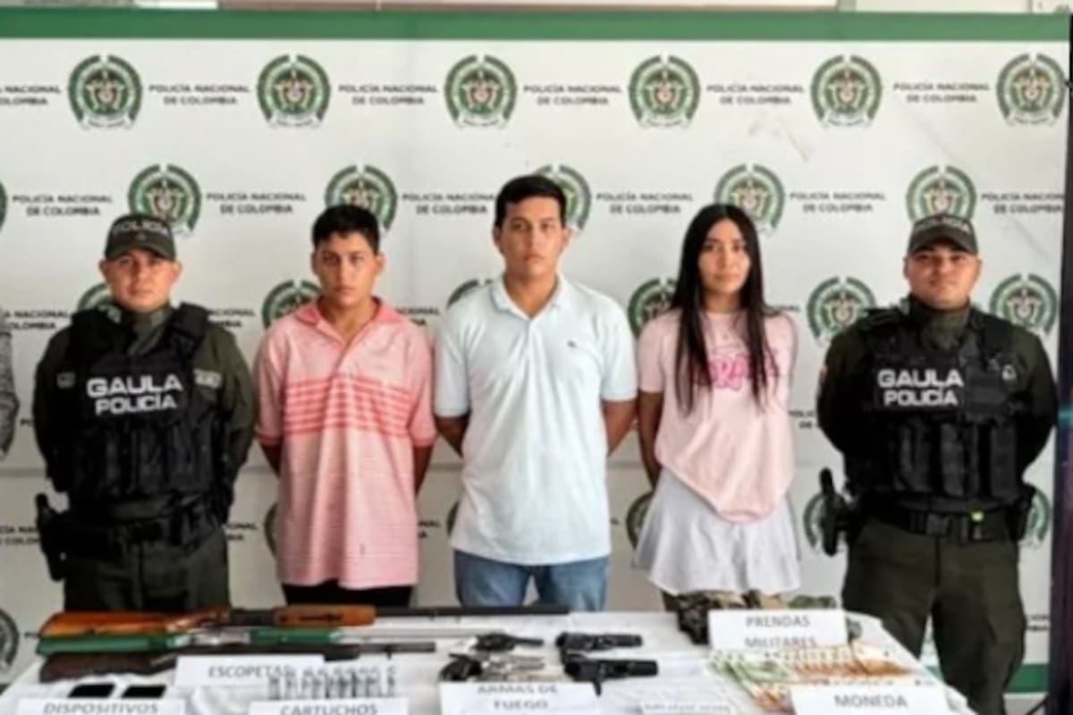Capturan a 2 hombres y una mujer por almacenar armas para un grupo ilegal