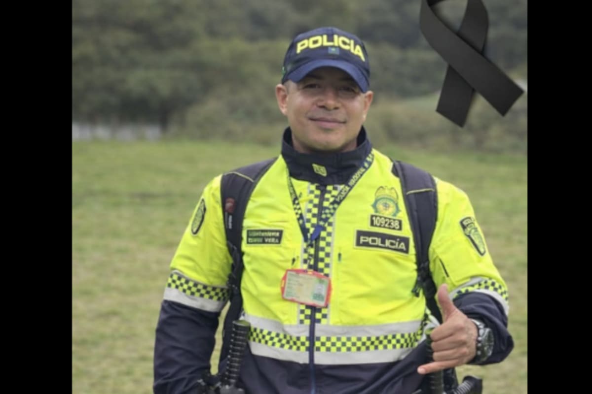 En un fuerte accidente murió el subintendente Edwin Vera, de la Policía de Cartagena