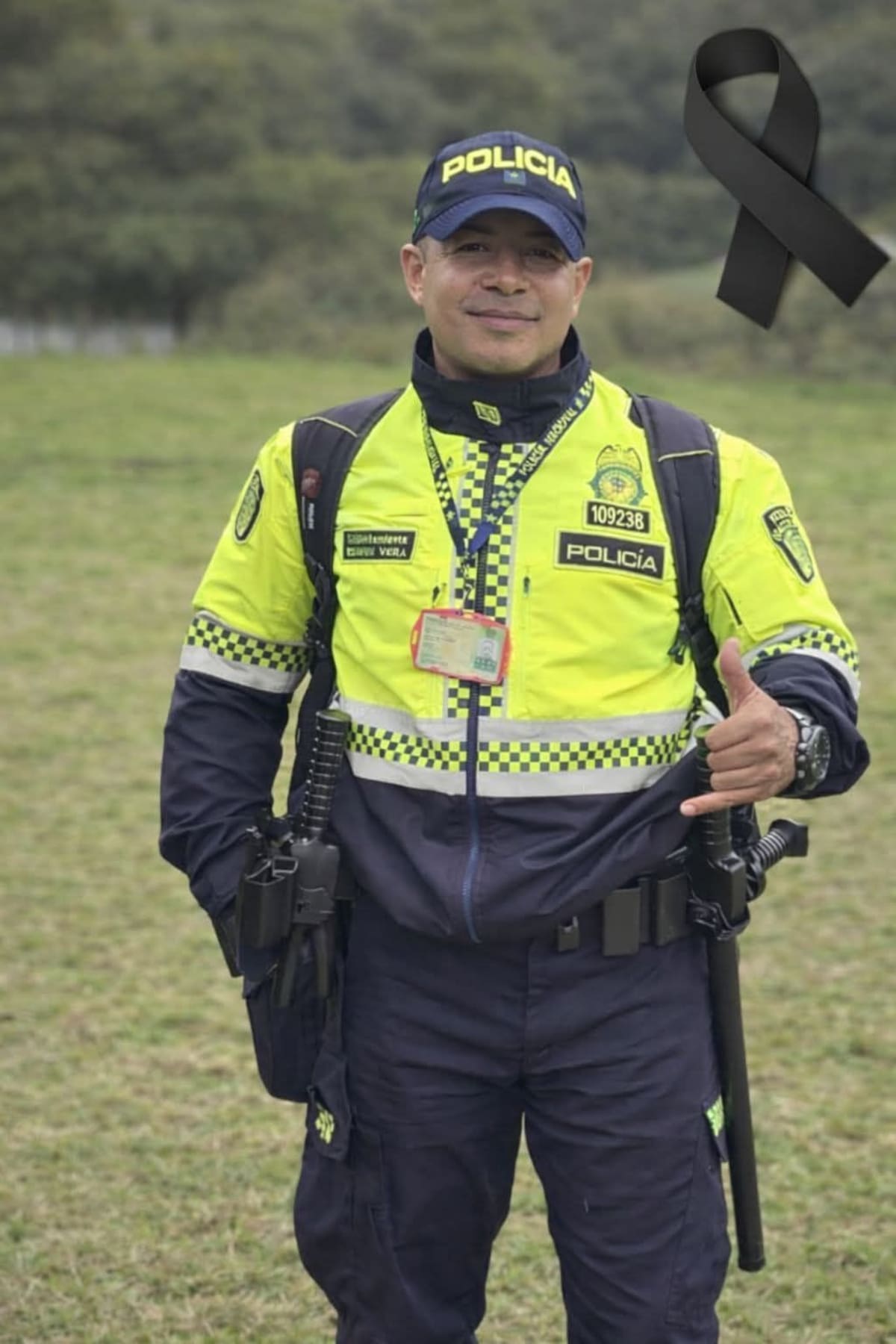 El subintendente Edwin Vera Rodríguez natural de Chitagá, Norte de Santander, perdió la vida en una accidente en el municipio de Sibaté, Cundinamarca.