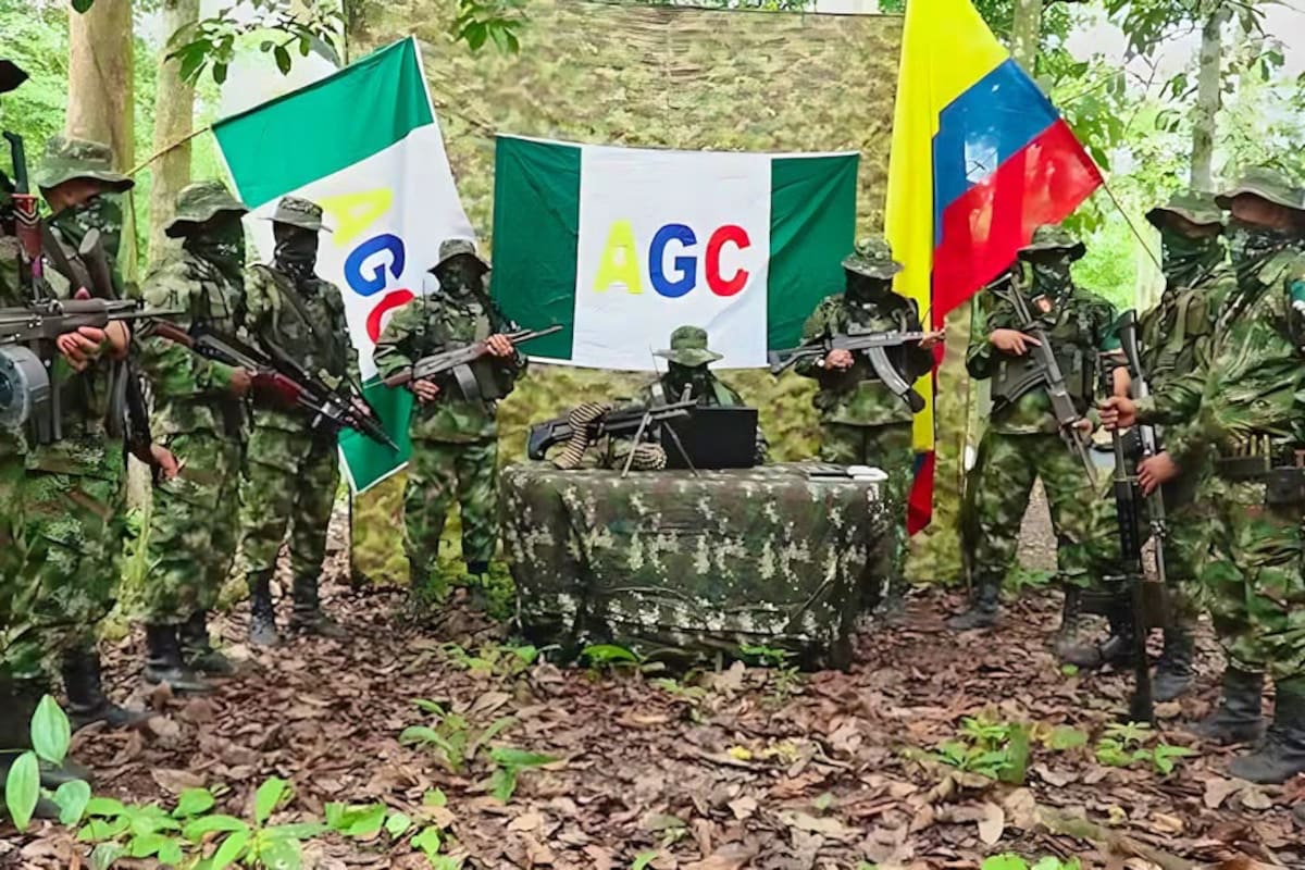 Imagen de referencia de miembros del Clan del Golfo. // Foto: tomada de X.