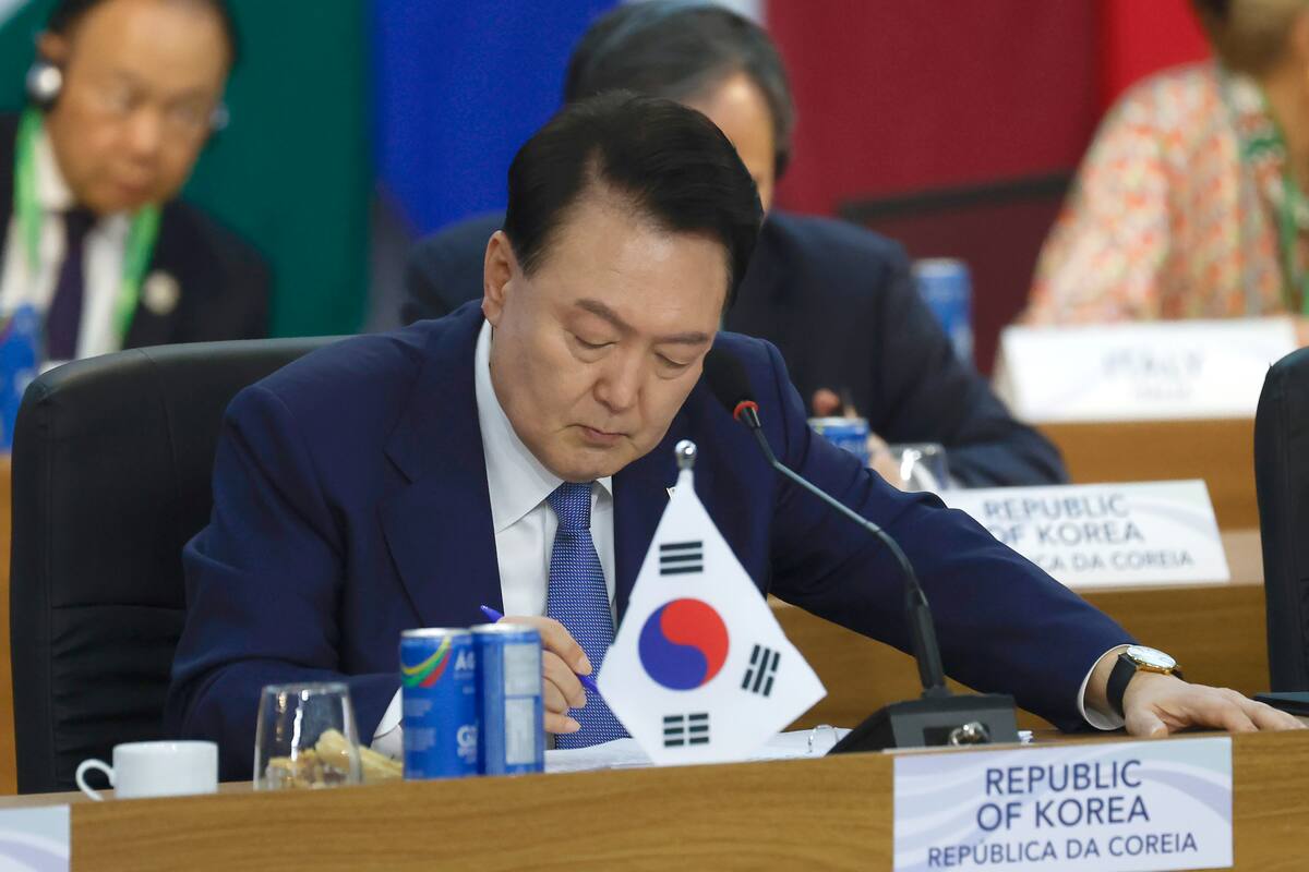 Presidente de Corea del Sur, Yoon Suk-Yeol. //EFE