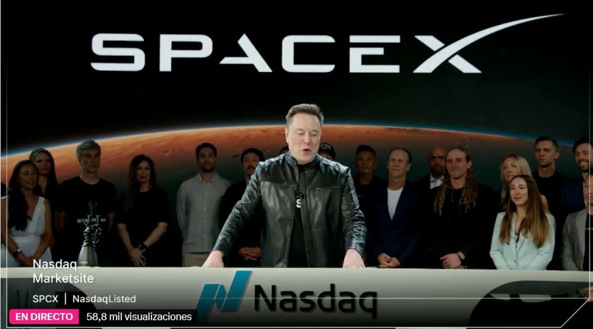 SpaceX sorprende a los mercados con fuerte alza de sus acciones. // Foto: Colprensa.