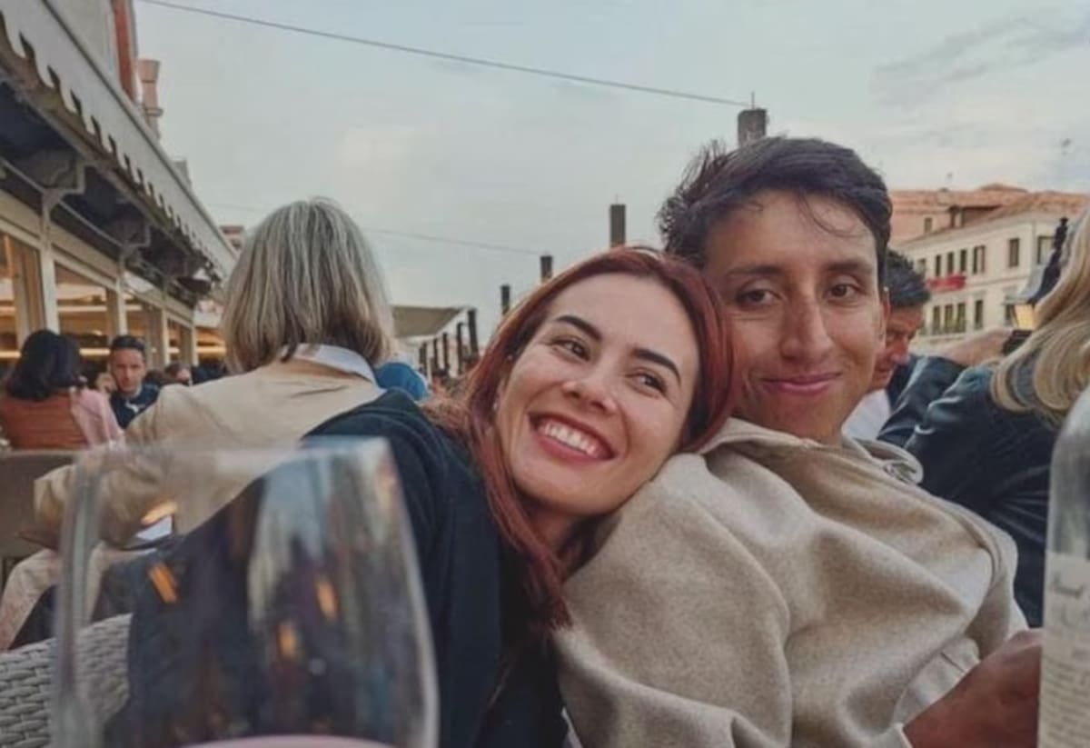 Egan Bernal y Mafe Motas. //Foto: @MafeMotas.
