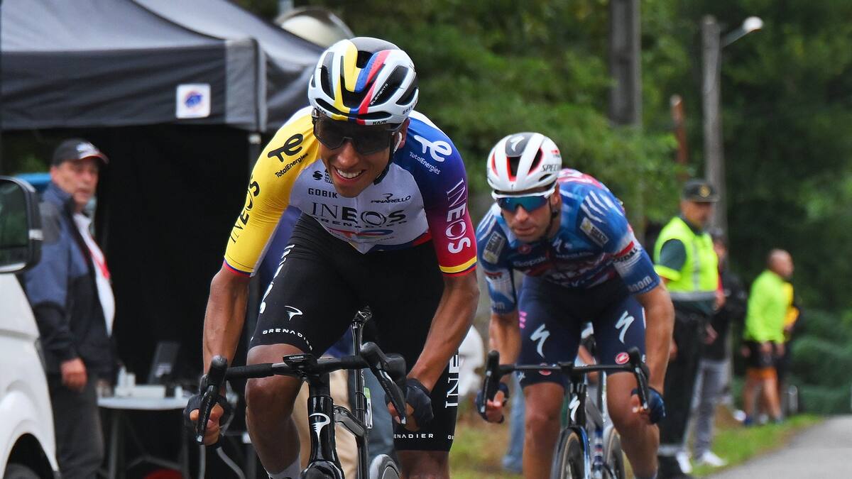 Egan Bernal viene de ganar la etapa 16 en la Vuelta a España. //Foto redes sociales: Ineos.