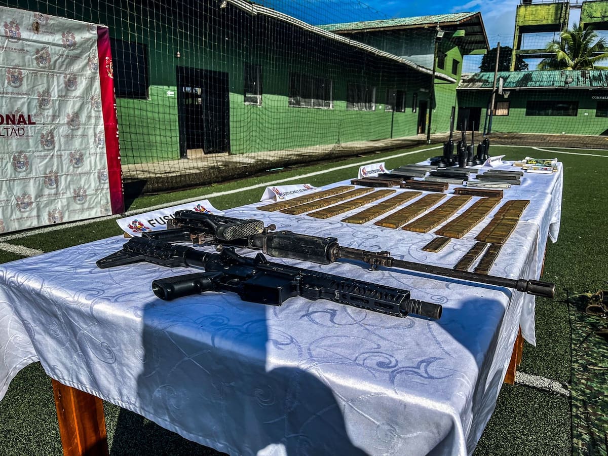 Ejército revela incautaciones récord de armas y drogas en balance 2025. // Foto: Colprensa.