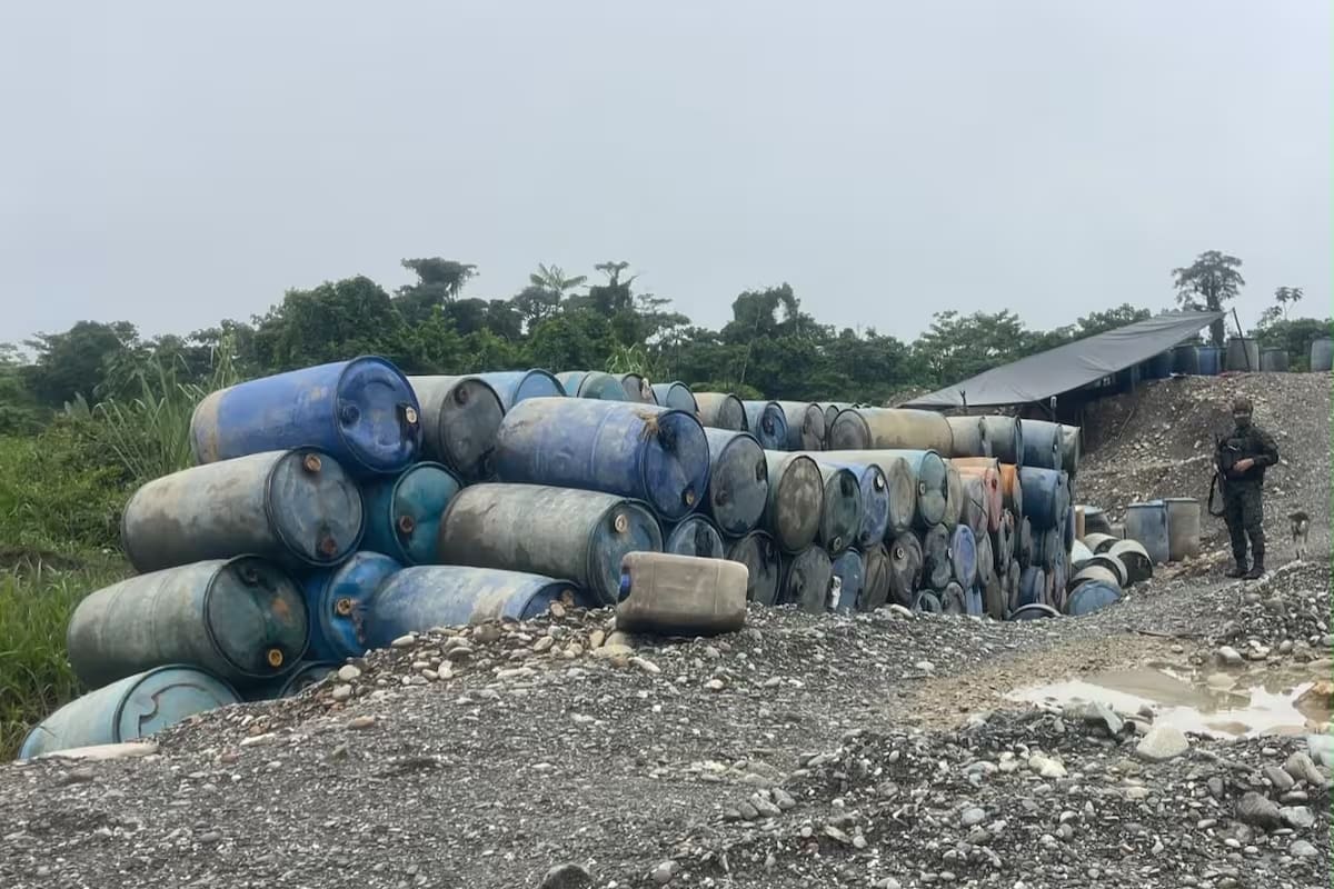 Ejército destruyó siete unidades de minería ilegal en el Cauca