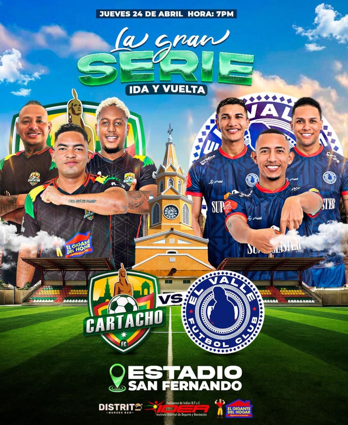 El afiche del evento de este jueves en el estadio de San Fernando. // CORTESÍA
