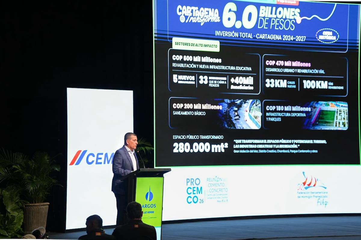 Dumek destaca inversión histórica en obras para Cartagena