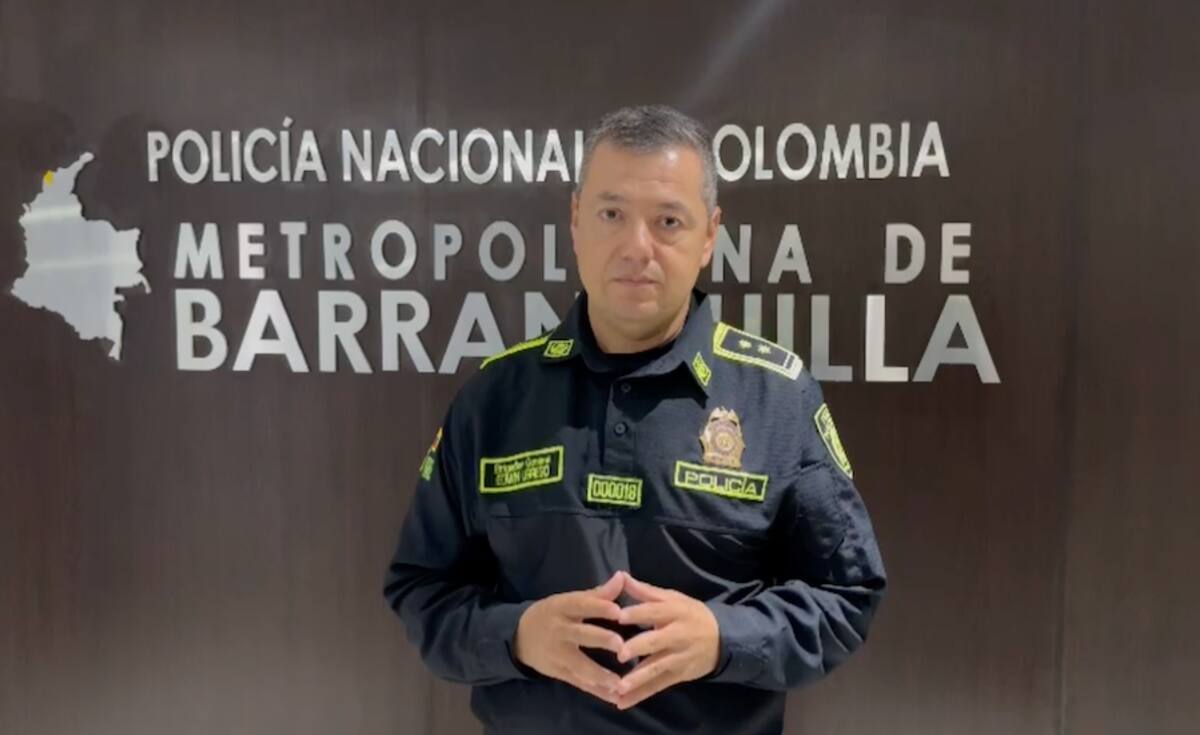 El brigadier general Edwin Urrego, comandante de la Policía Metropolitana de Barranquilla.//Cortesía.