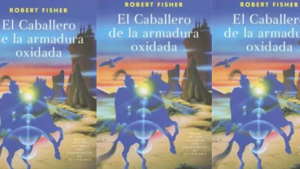 El caballero de la armadura oxidada. // Portada del libro (Collage)