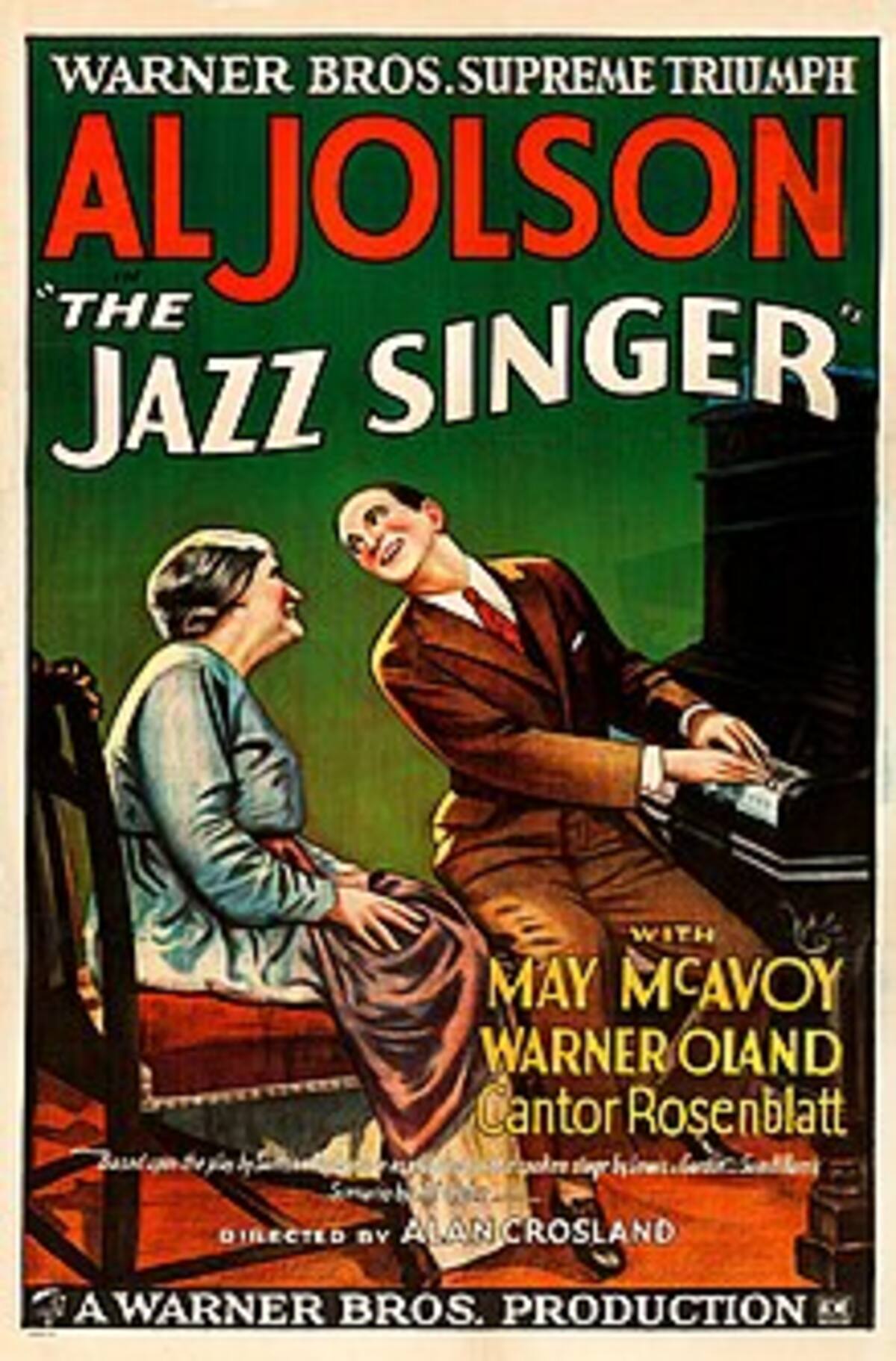 Poster de El Cantante del Jazz. //Tomada de Internet