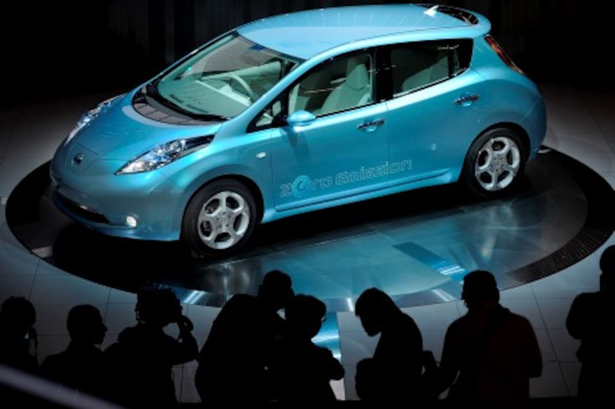 Carro de Nissan eléctrica. // Foto: archivo.