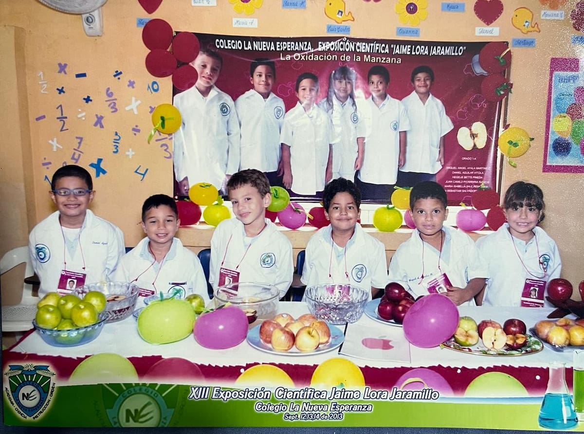 El cartagenero estudió en el Colegio La Nueva Esperanza, en Turbaco (Bolívar). // Foto: cortesía Juan C. Paternina