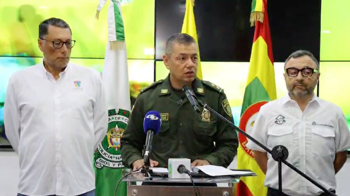 El comandante Policía Metropolitana de Barranquilla, brigadier general Edwin Urrego, destacó como pósito el balance que dejaron las actividades que se realizaron durante los cuatro días del Carnaval de Barranquilla 2025.//Cortesía.