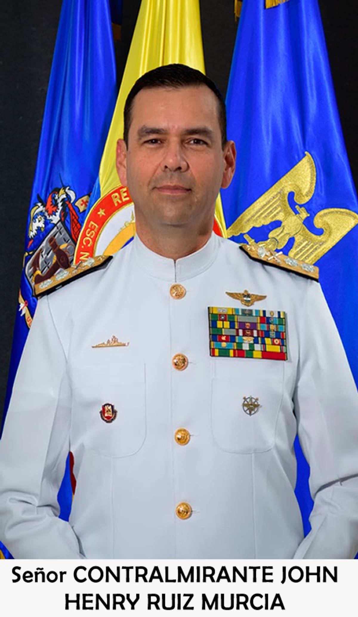 El Contralmirante John Henry Ruiz Murcia, director de la Escuela Naval de Cadetes. // Foto: Escuela Naval de Cadetes