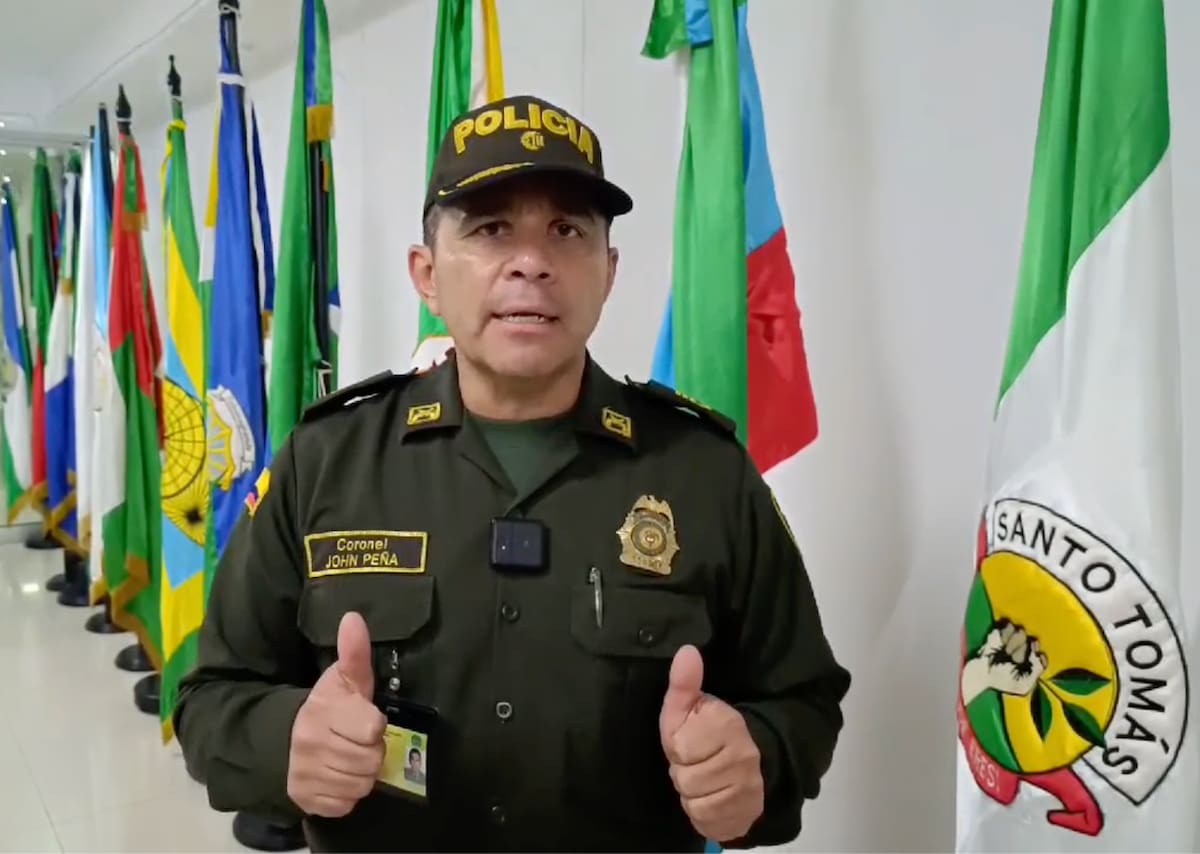 El coronel John Harvey Peña Riveros, comandante Departamento de Policía Atlántico.//Cortesía.