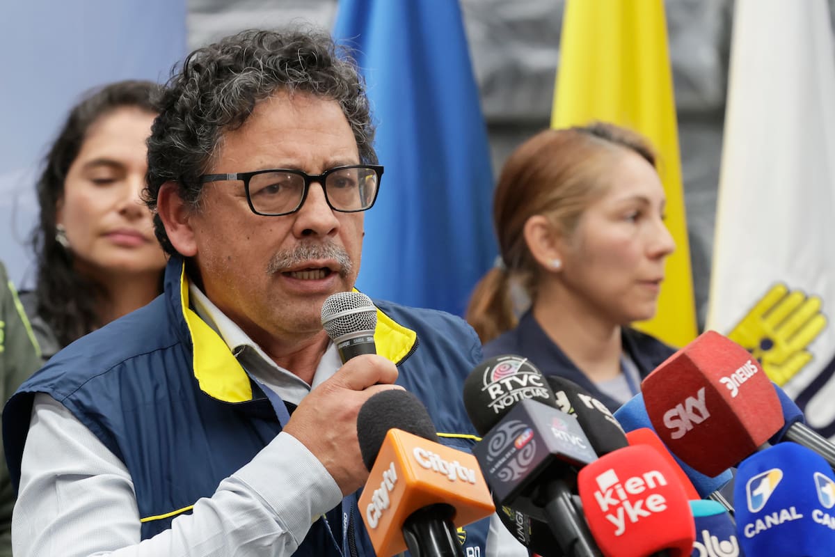 El director de la Unidad Nacional para la Gestión del Riesgo de Desastres (Ungrd), Javier Pava. // Foto: EFE/ Carlos Ortega.