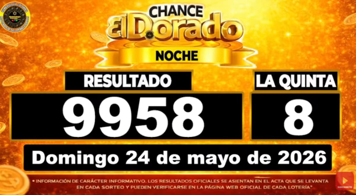 El Dorado Noche 24 de mayo de 2026. // Foto: captura de pantalla