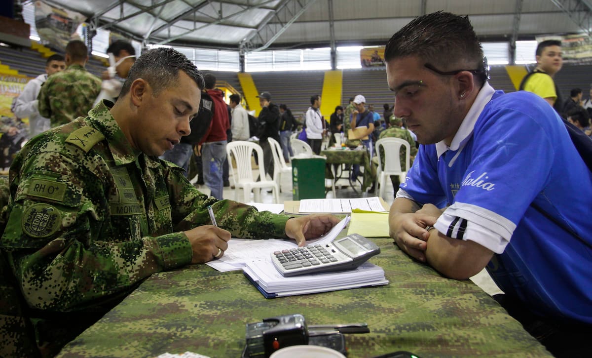 Ejército Nacional abre inscripciones para servicio militar:. // Foto: Colprensa