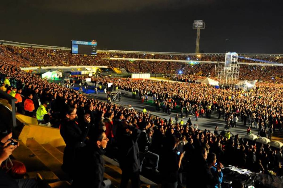 ‘El Campín’ se vistió de gala para recibir a Paul McCartney. COLPRENSA