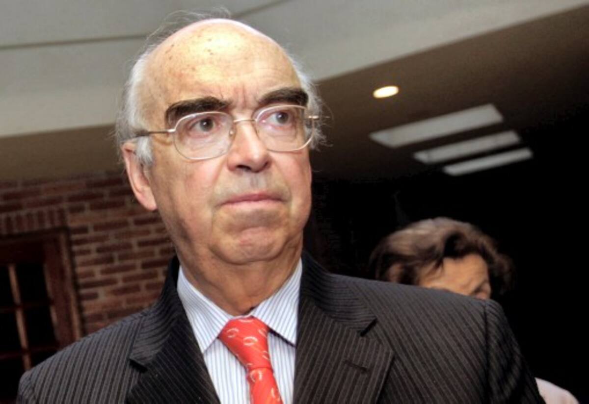 Augusto Ramírez Ocampo, ex canciller de Colombia que murió en Bogotá. ARCHIVO