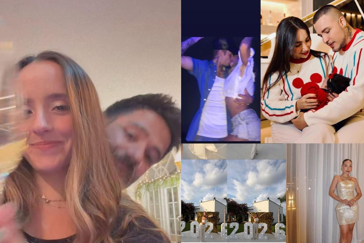 En fotos: así despidieron el año 2025 los famosos con alegría y en familia