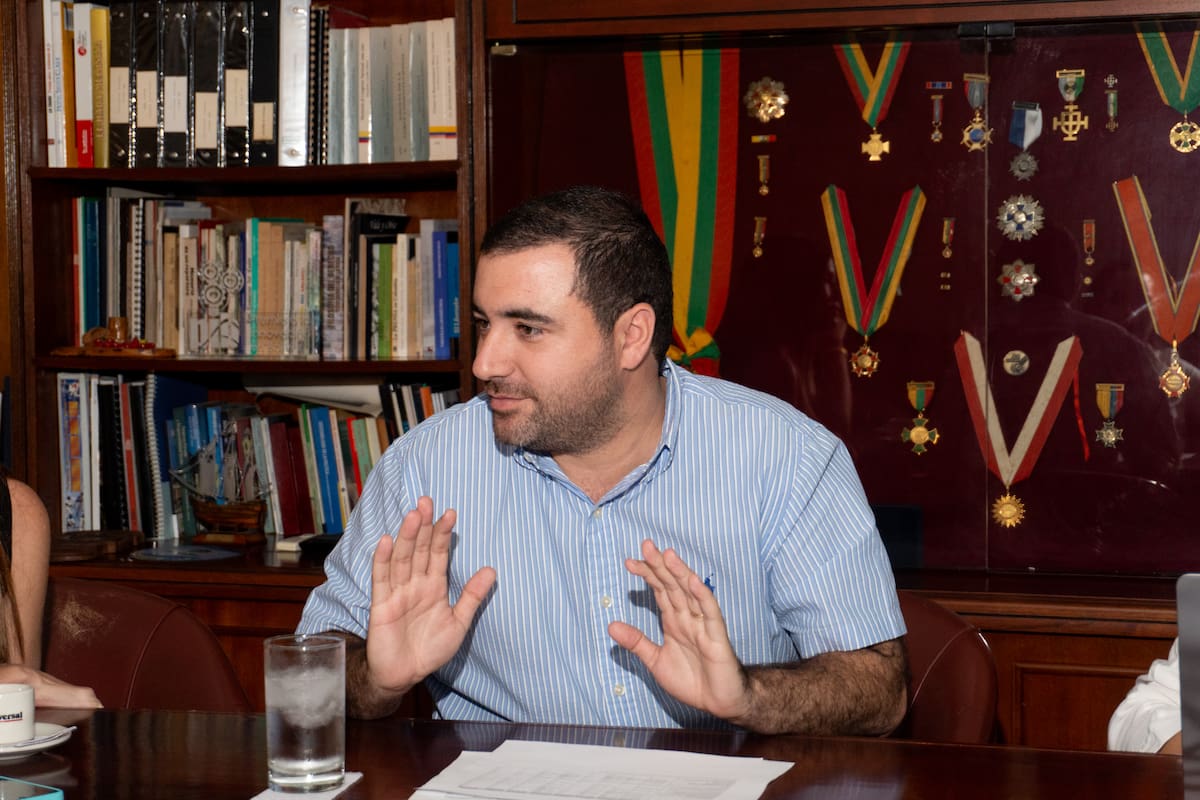 El gobernador de Bolívar, Yamil Arana, en entrevista exclusiva con El Universal. // Foto: Diego Fierro - EU