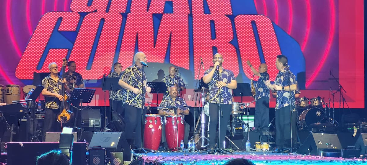EL Gran Combo de Puerto Rico se presentó en la noche de este 31 de agosto. //Foto: El Universal.