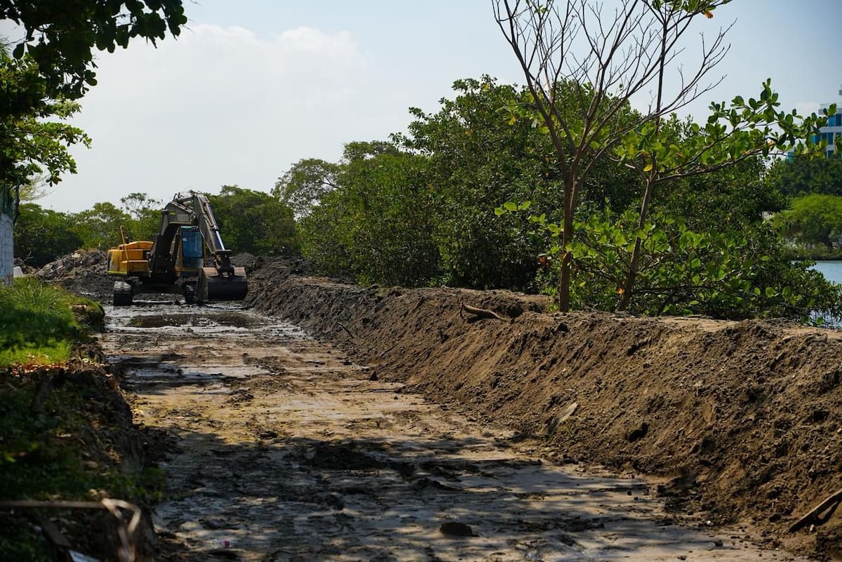 La fase 1 del proyecto urbanístico en El Laguito, constituye una solución ambiental y urbanística de la zona. // Foto: Cortesía - Gobernación de Bolívar.