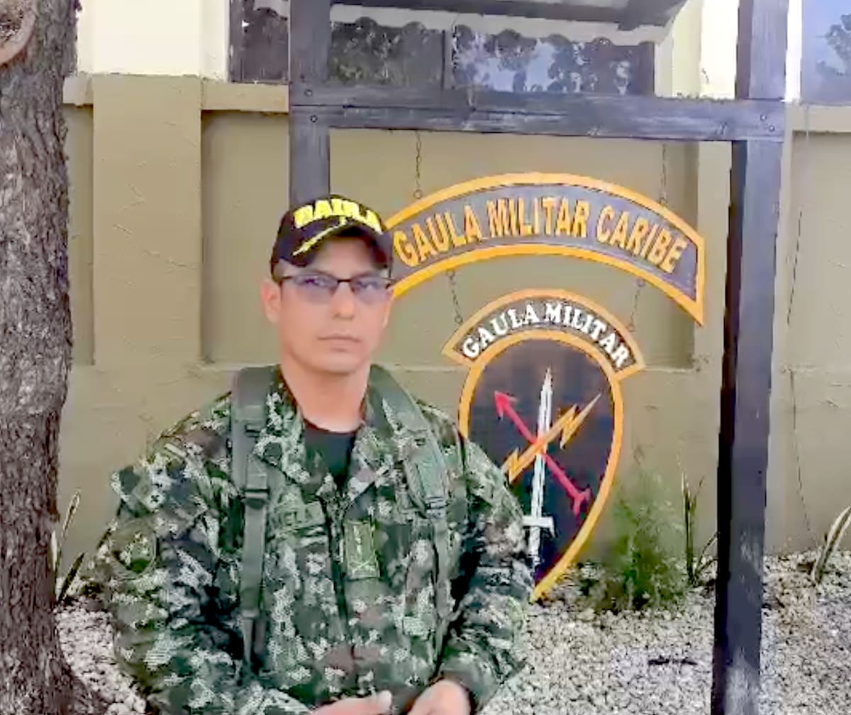 Mayor Fabio Gómez, comandante Gaula Militar Caribe. //Cortesía.
