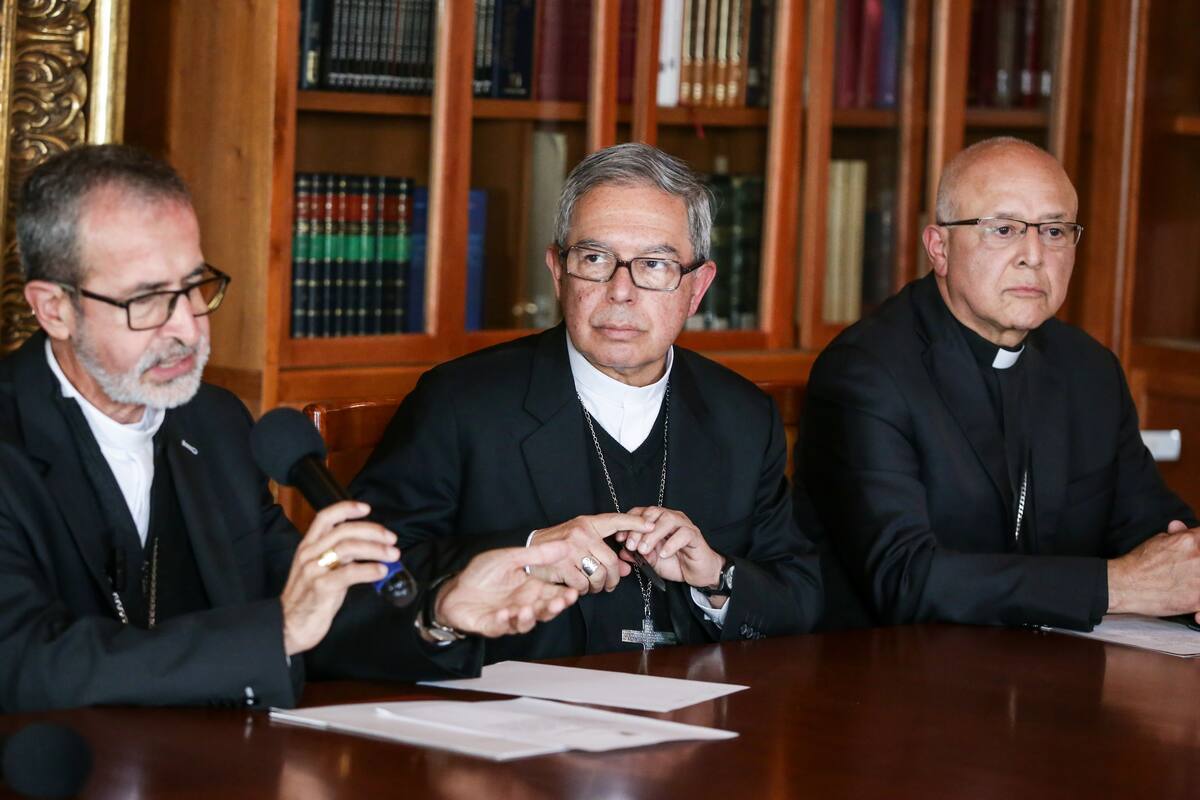 El momento de tensión entre Petro y Altas Cortes en cita con la Iglesia. // Foto: Colprensa - Catalina Olaya.