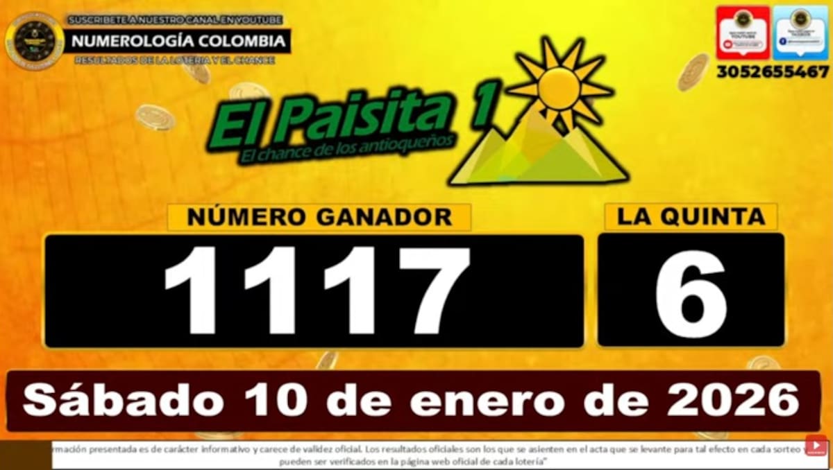 El Paisita Día del 10 de enero de 2026. // Foto: captura de pantalla