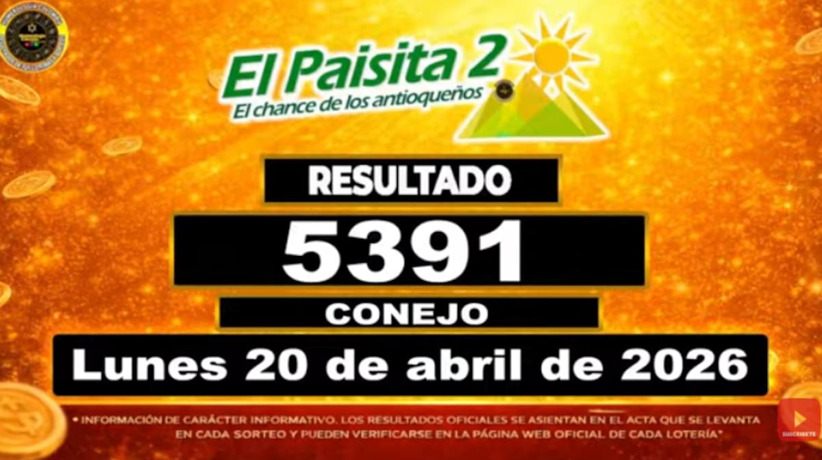 El Paisita Noche 20 de abril de 2026. // Foto: captura de pantalla
