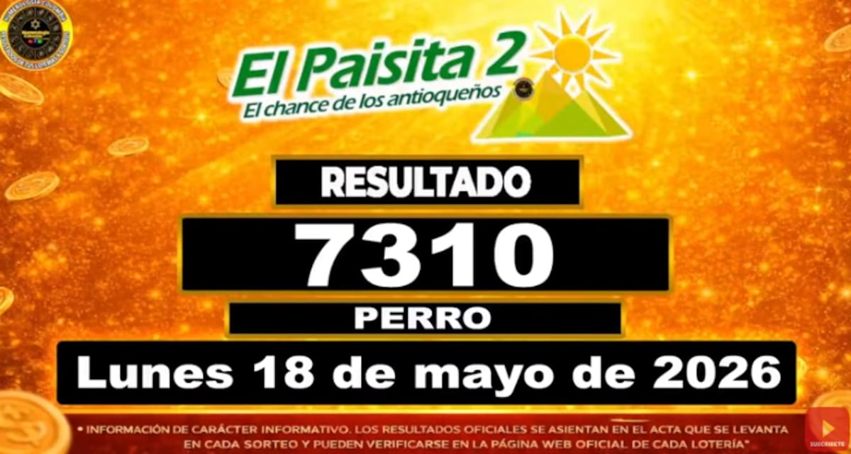 El Paisita Noche del 18 de mayo de 2026. // Foto: captura de pantalla