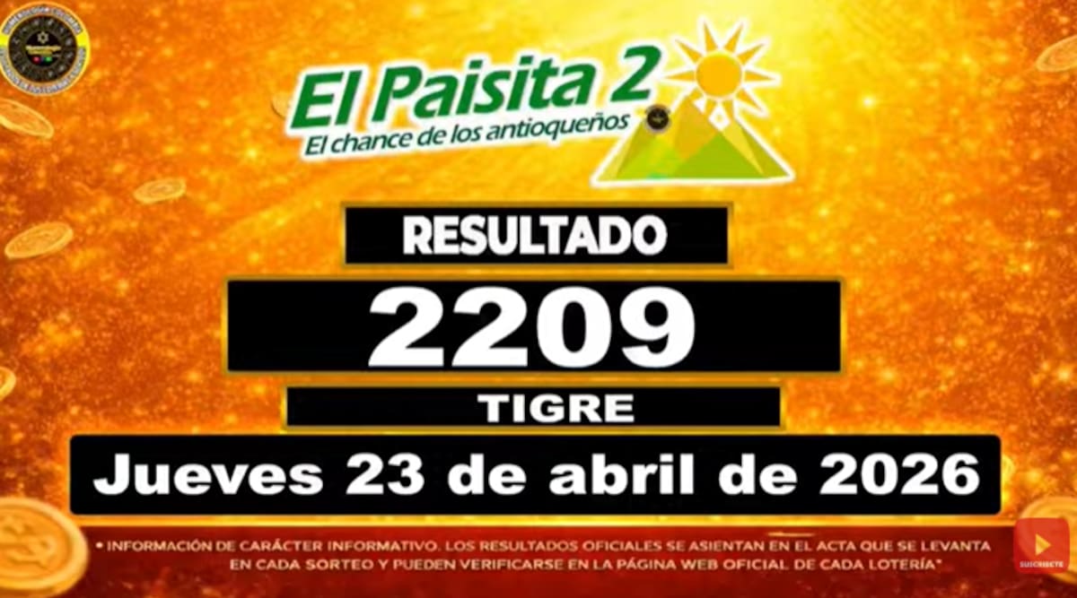 El Paisita Noche del 23 de abril de 2026. // Foto: captura de pantalla