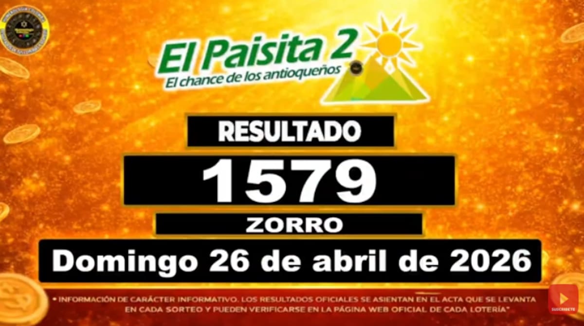 El Paisita Noche del 26 de abril de 2026. // Foto: captura de pantalla