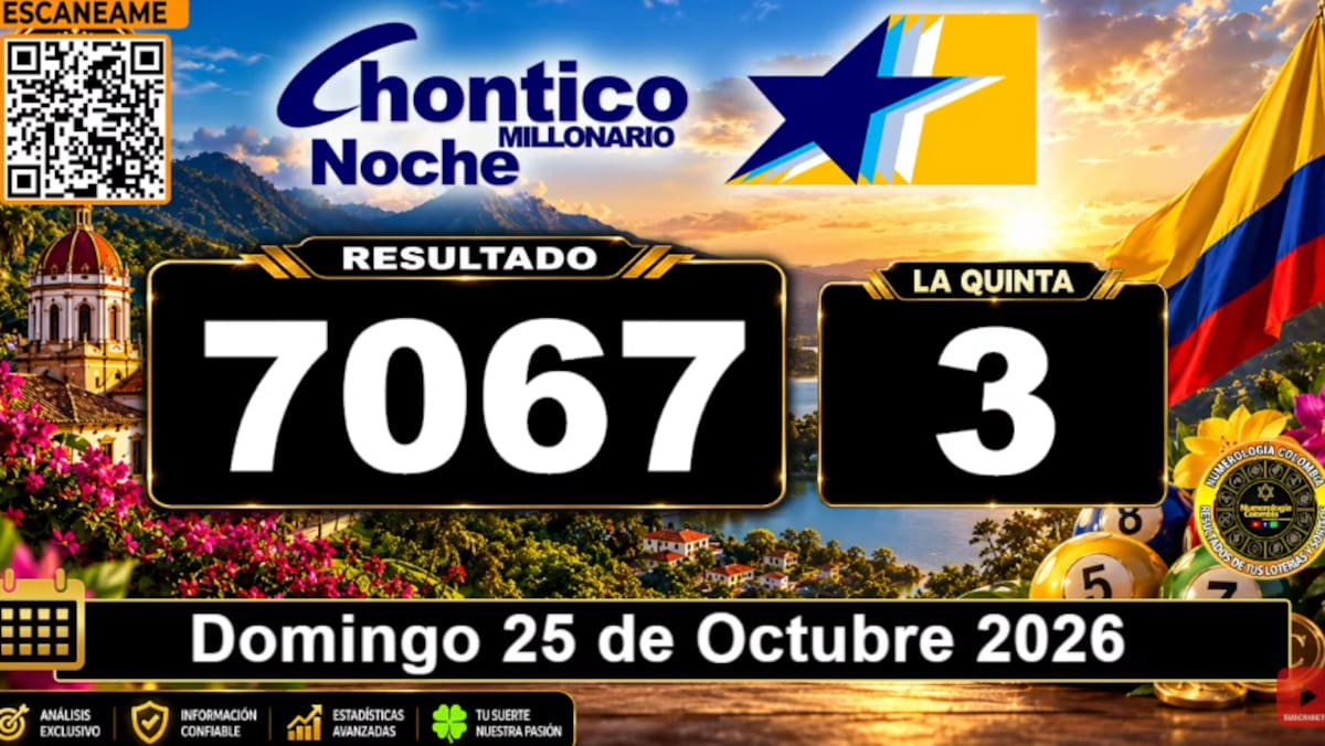 El Paisita Noche del jueves 25 de octubre de 2026. // Foto: captura de pantalla del canal de YouTube @NumerologíaColombia.