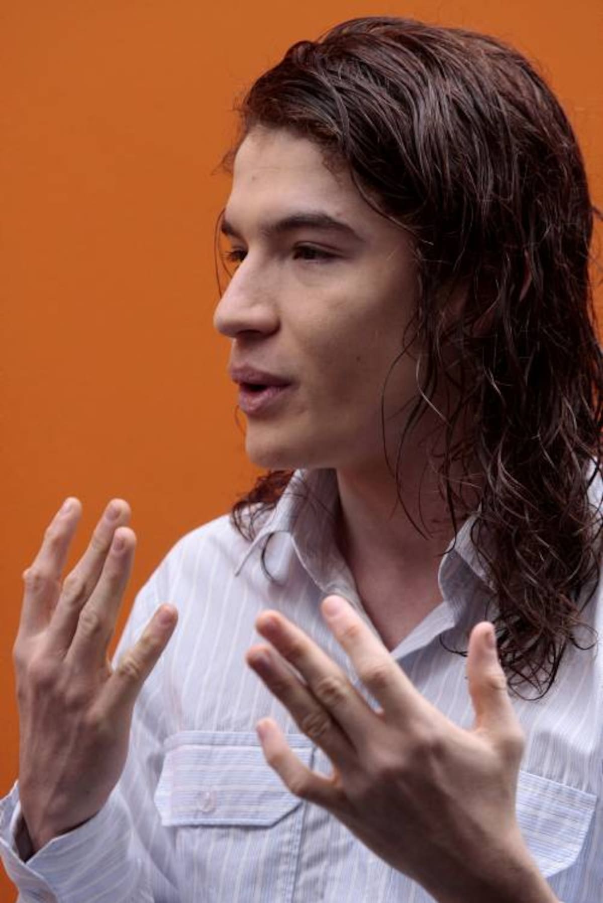 Óscar planea radicarse en Bogotá, aprovechar la beca de obtuvo y cumplir el sueño de ser un gran actor. Christian Castillo M. / Colprensa