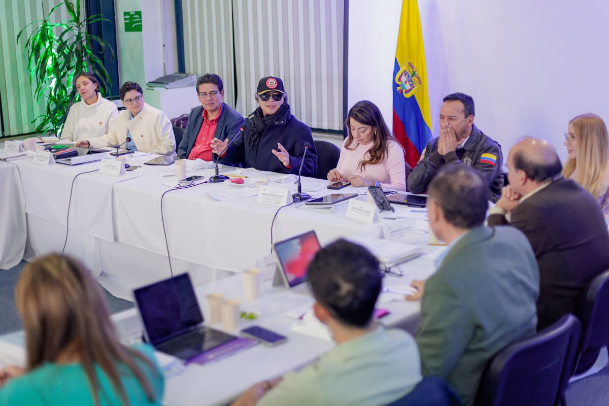 El presidente de Colombia, Gustavo Petro, en un Consejo de Ministros. // Foto: cortesía de Presidencia