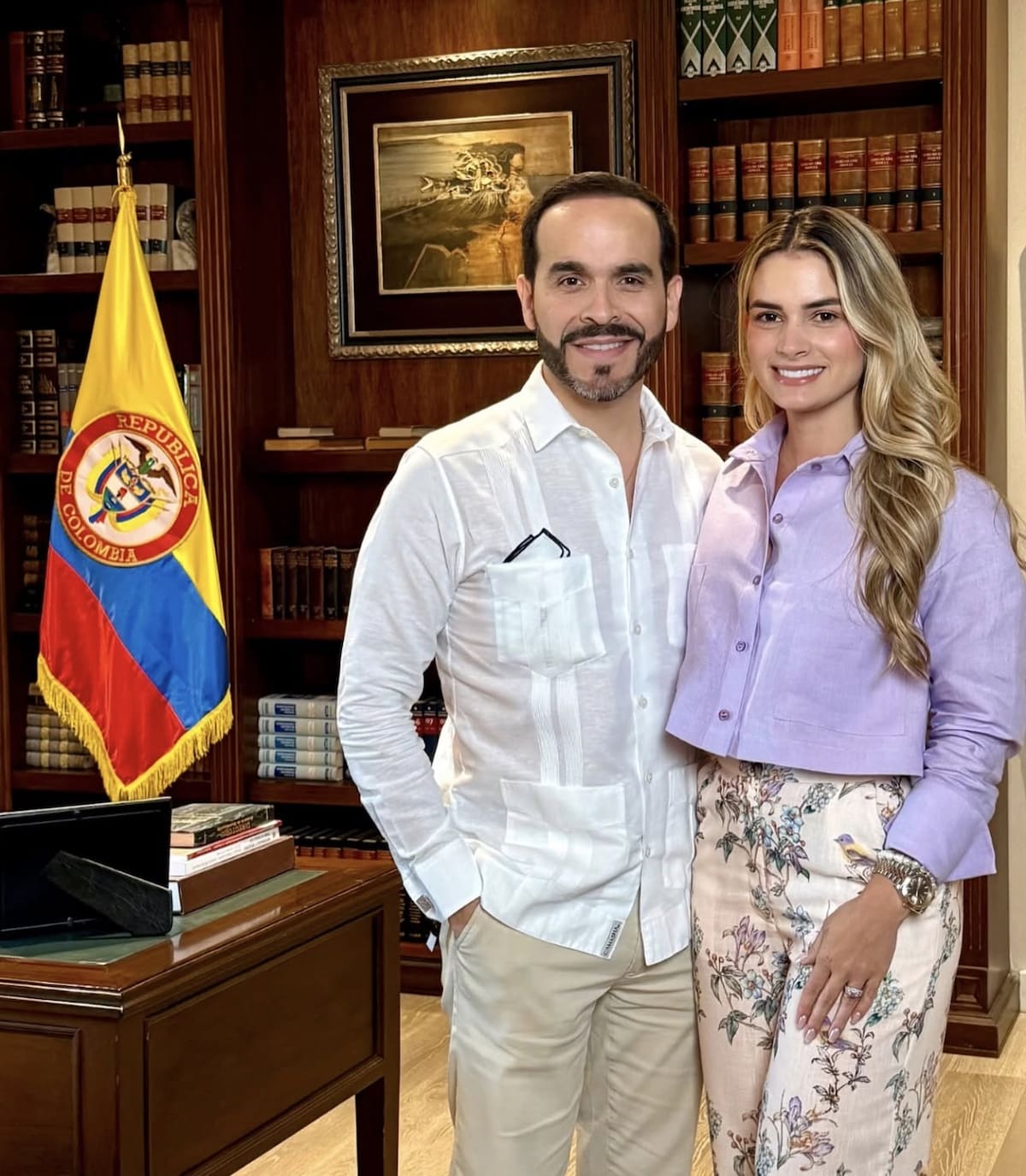 El presidente de Colombia y la primera dama. // Foto: Colprensa.