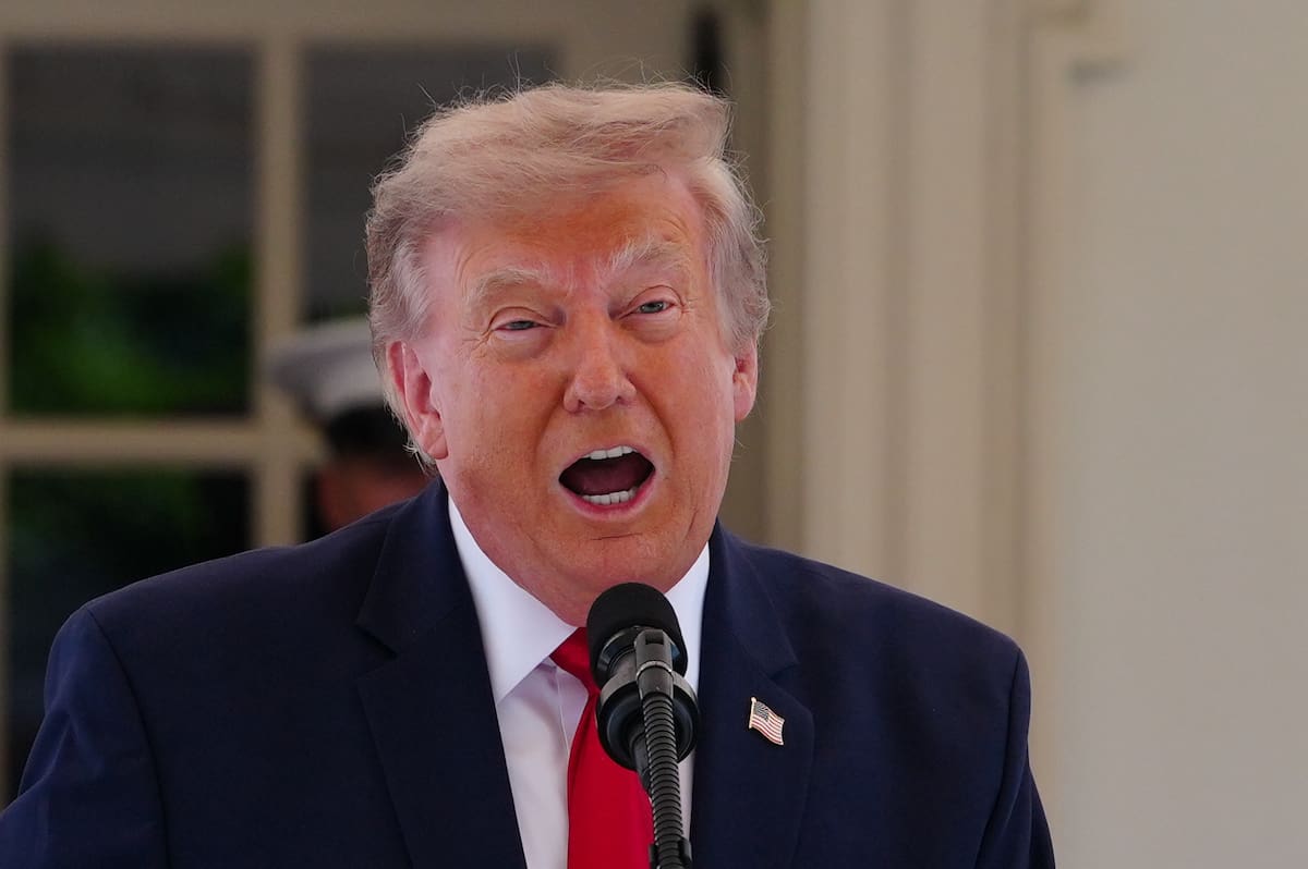 El presidente de Estados Unidos, Donald Trump. // Foto: EFE/Aaron Schwartz