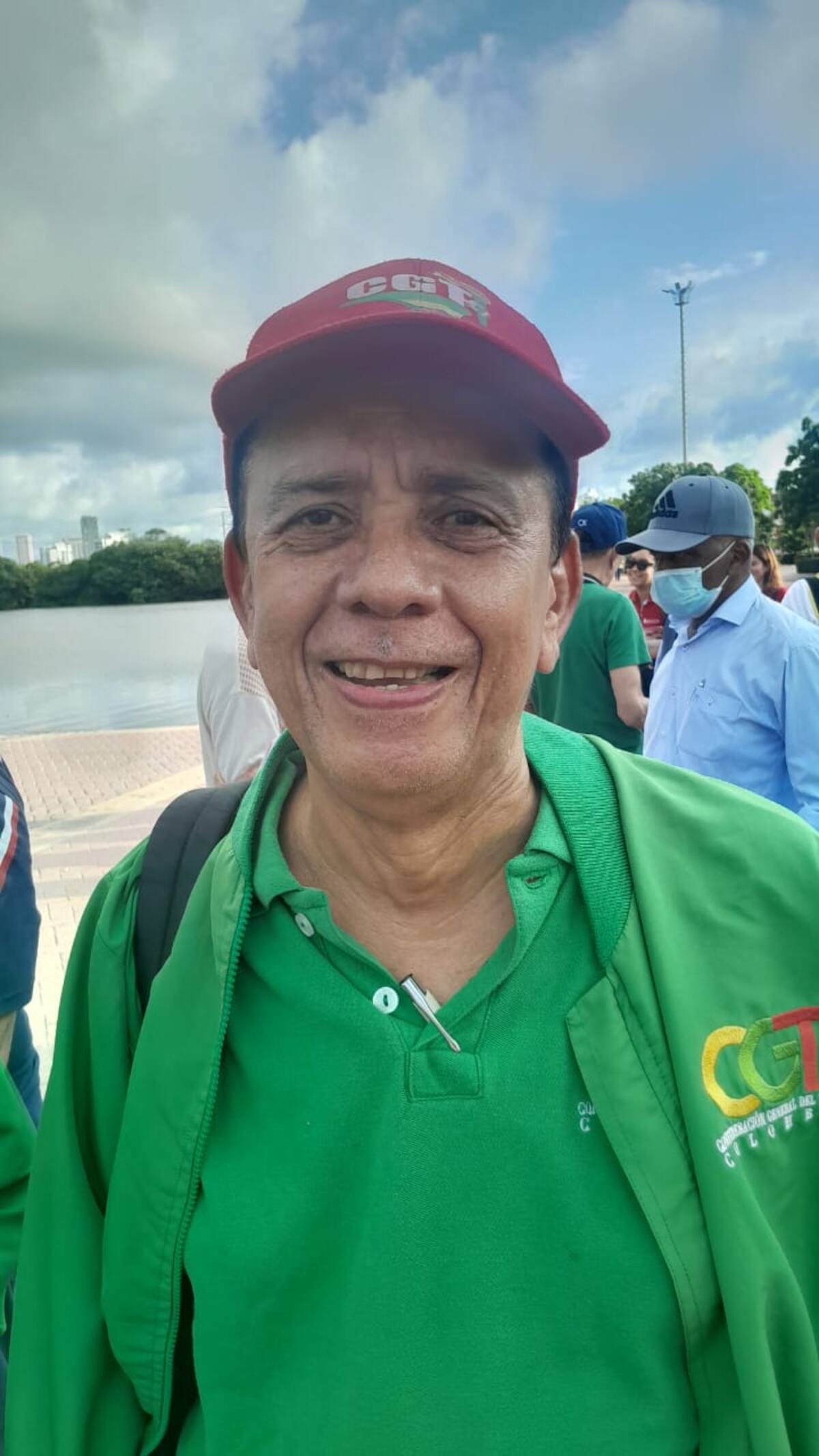 el presidente de la CTG Bolívar, Antonio Cantillo, también habló sobre la aprobación de las reformas que actualmente cursan en el congreso de la República.// Foto: Julio Castaño- El Universal
