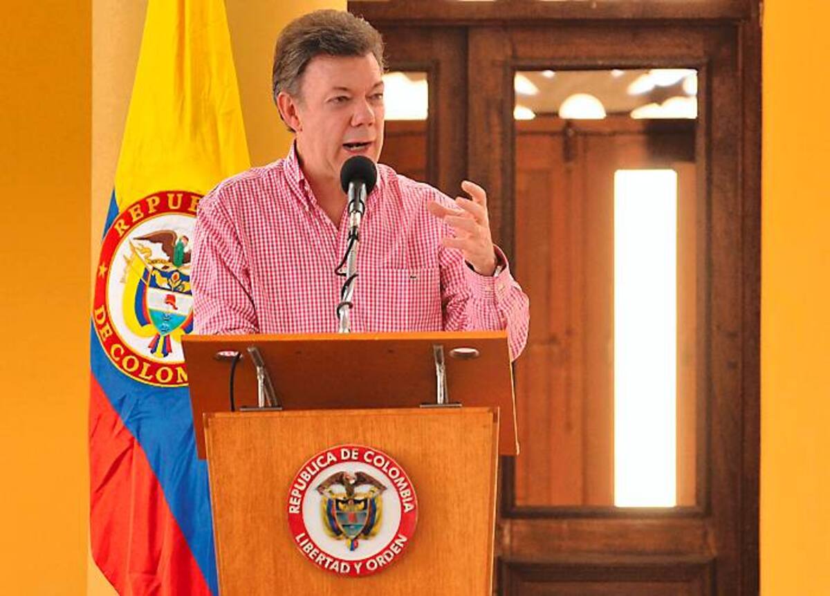 Juan Manuel Santos, presidente de Colombia. COLPRENSA