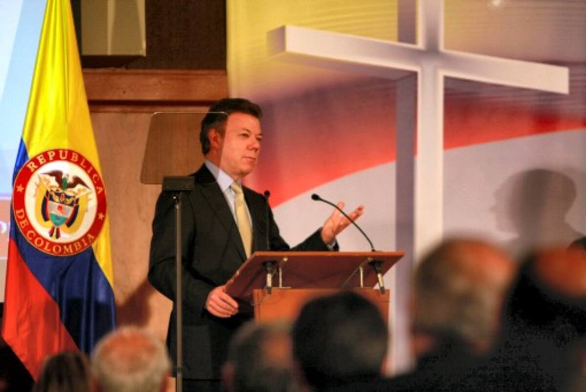 Juan Manuel Santos, presidente de Colombia. COLPRENSA