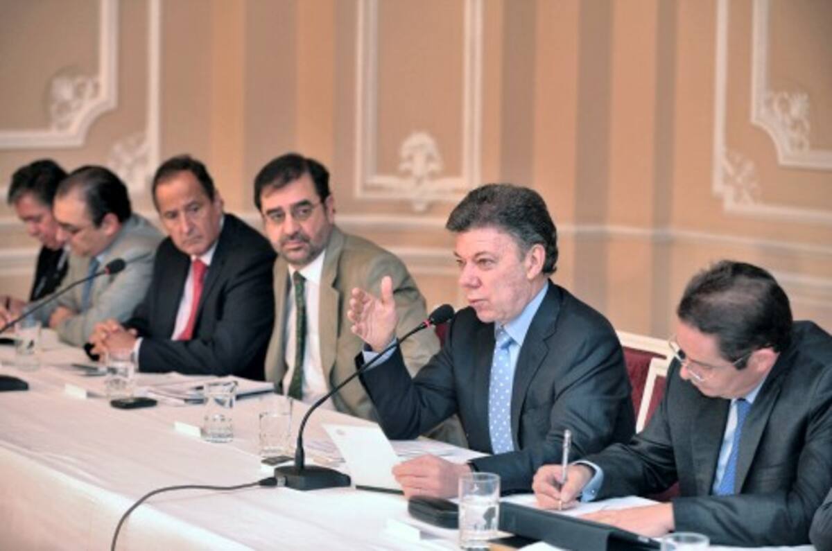 El presidente Juan Manuel Santos instaló la Cumbre de Gobernadores ‘Regalías como motor de desarrollo'. COLPRENSA