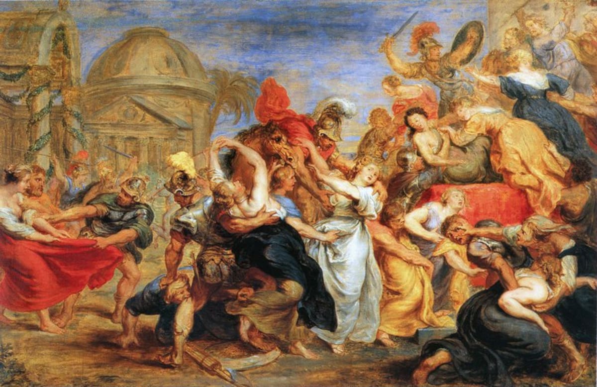 El rapto de las sabinas. // Pintura de Peter Paul Rubens