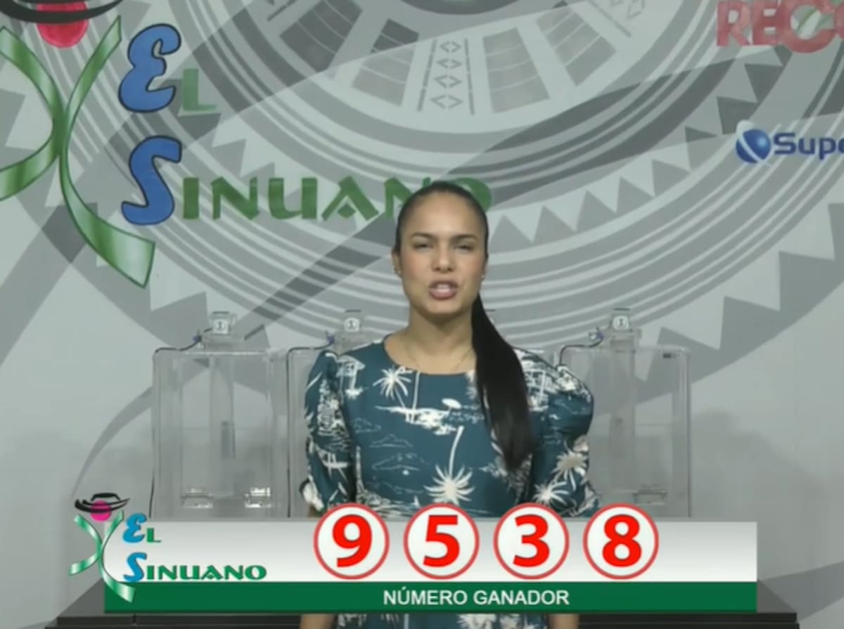 Resultado del sorteo El Sinuano Noche 18 de septiembre de 2024.