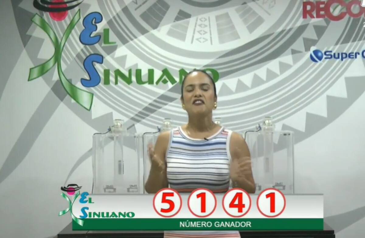 Resultado del sorteo El Sinuano Noche 19 de septiembre de 2024.