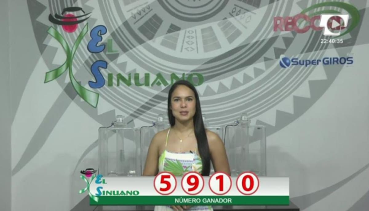 Resultado del sorteo El Sinuano Noche del 21 de septiembre de 2024.